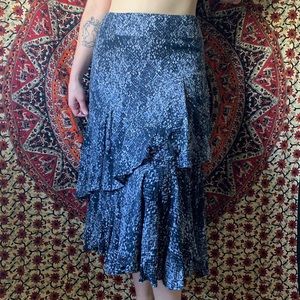 Free People Navy Blue Modi Skirt